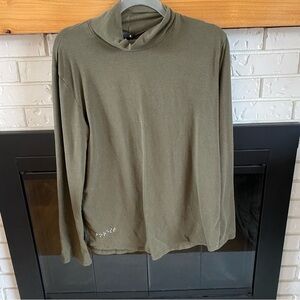 NWT Two Blind Brothers Women’s Mockneck Sweater - Green, Size XXL